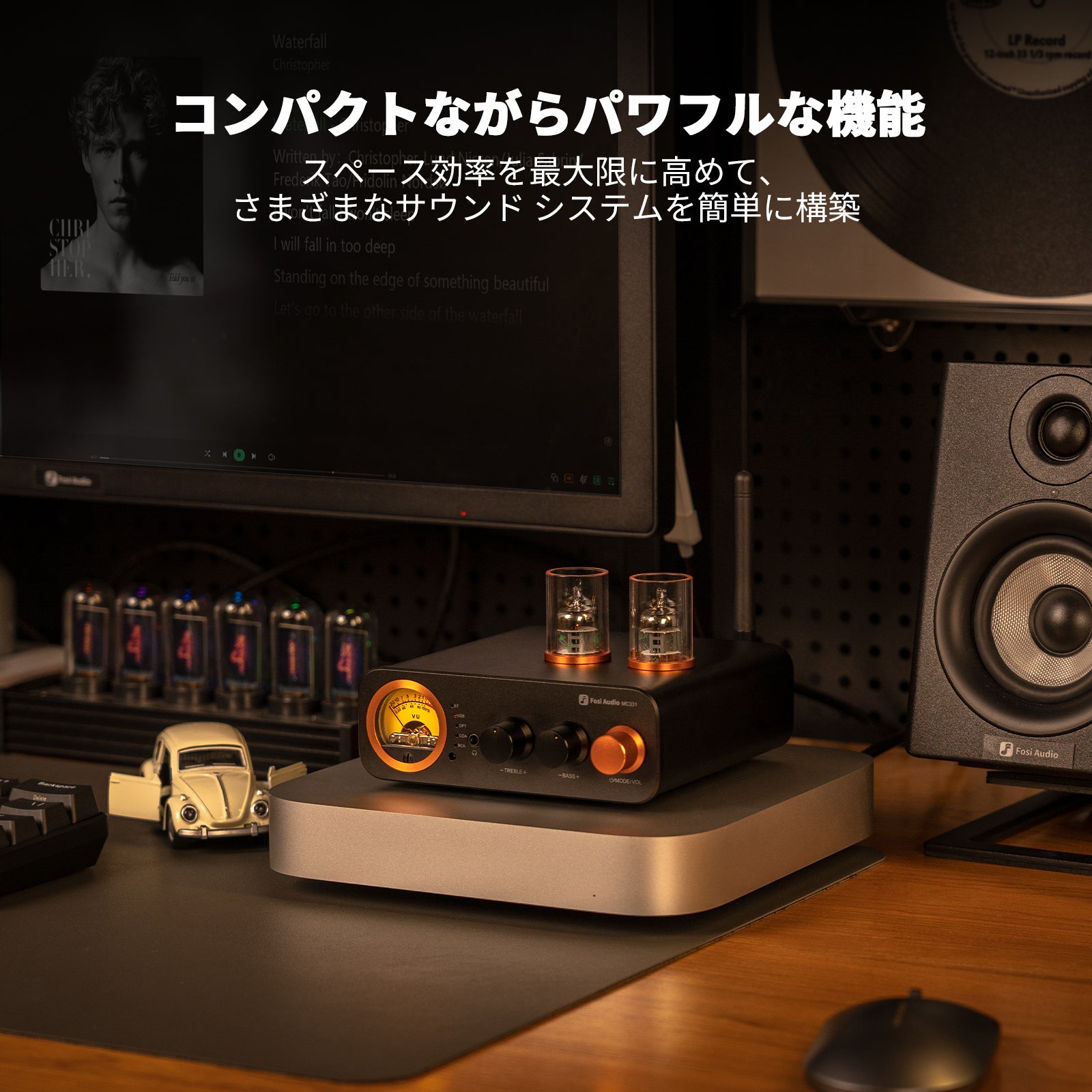 Fosi Audio MC331 真空管インテグレーテッドアンプ DAC付き