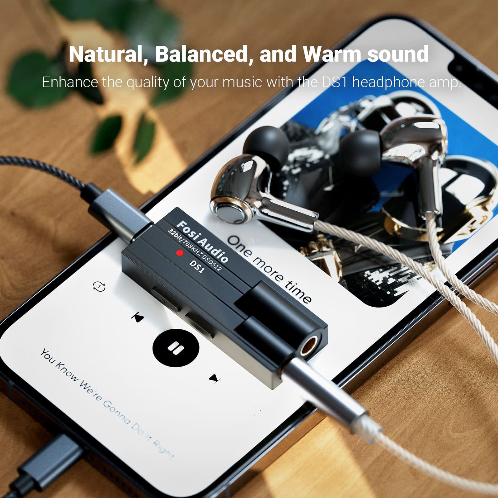 Fosi Audio DS1 ヘッドホンアンプ DAC DSD512対応 ポータブル 高音質3.5mm 4.4mm