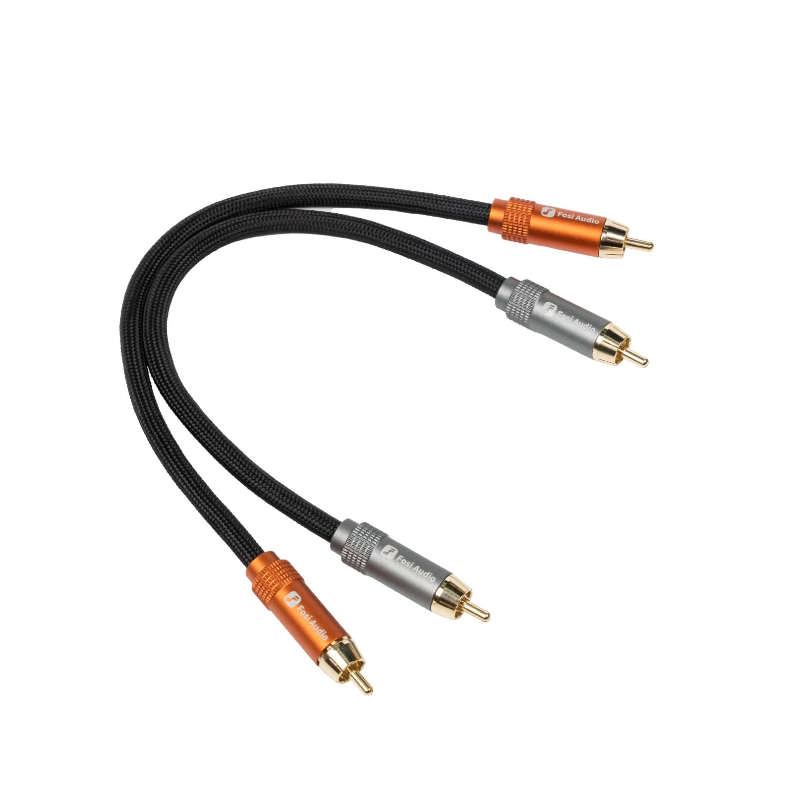 Fosi Audio 2RCA - 2RCAケーブル 0.3m 金メッキ 2