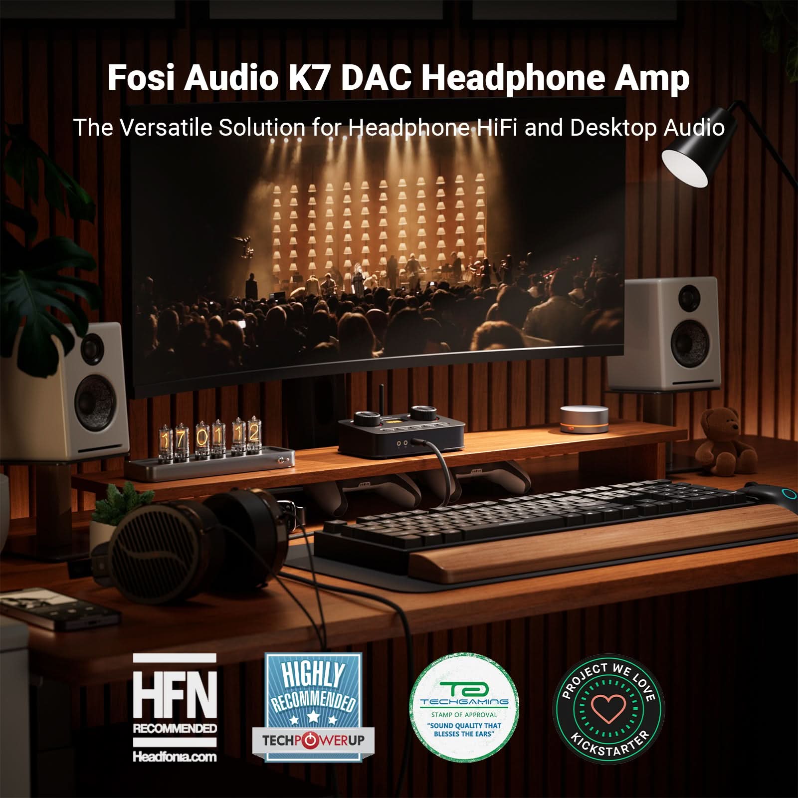 【2026 VGP受賞】Fosi Audio K7 DAC ヘッドフォンアンプ