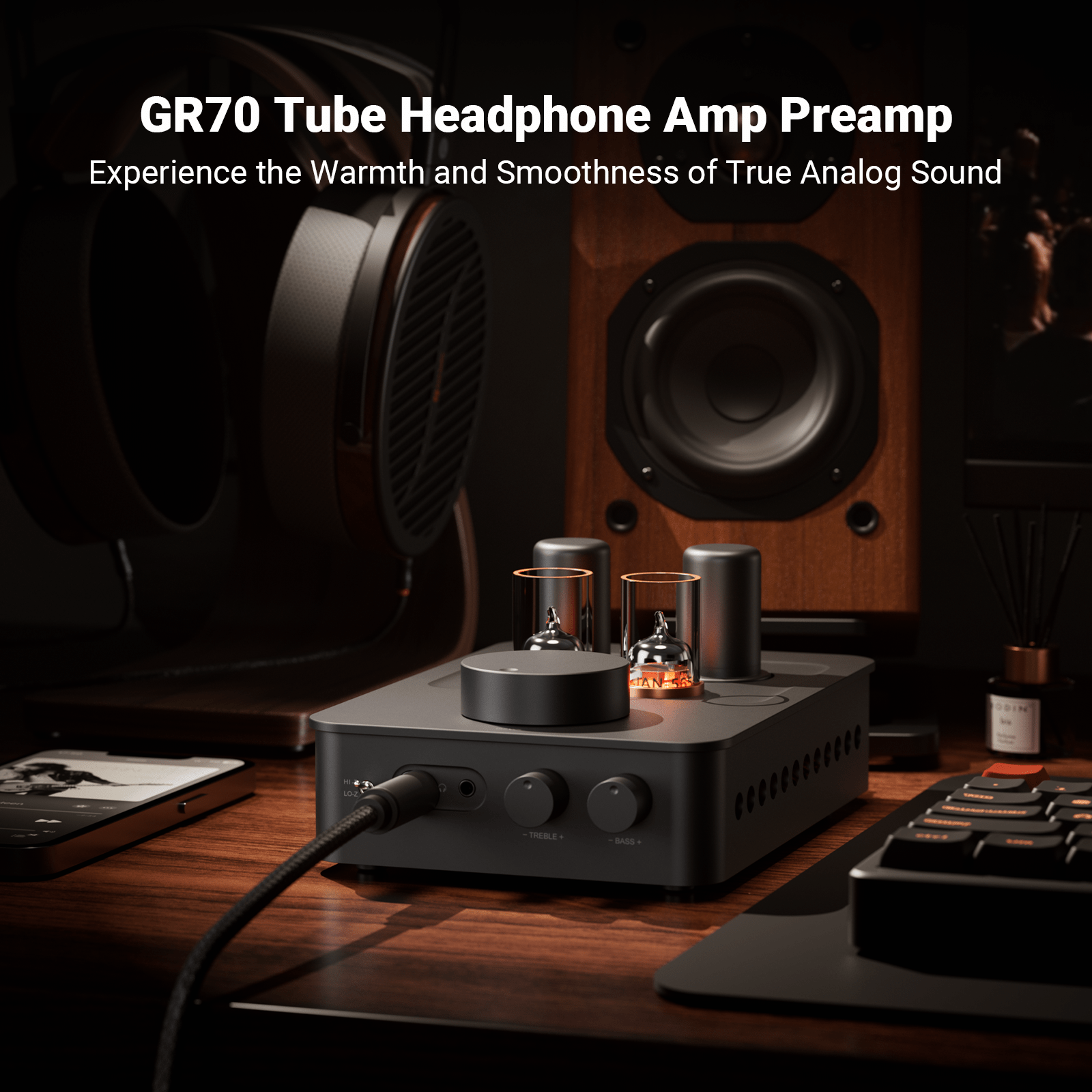 Fosi Audio GR70 真空管ヘッドフォンアンプ