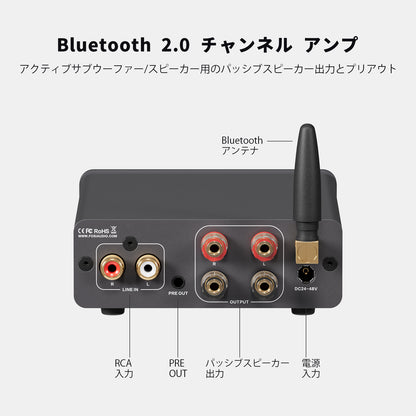 Fosi Audio BT20A Pro Bluetooth 5.0 パワーアンプ 300W×2 32V