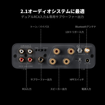 Fosi Audio BT20A MAX ステレオパワーアンプ