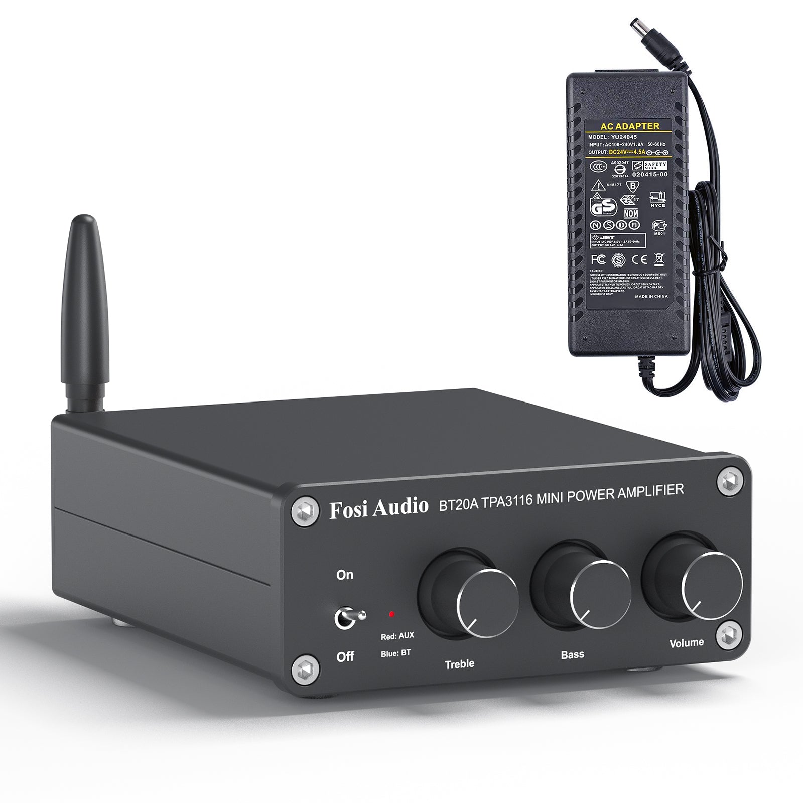 Fosi Audio BT20A Bluetooth 5.0 パワーアンプ