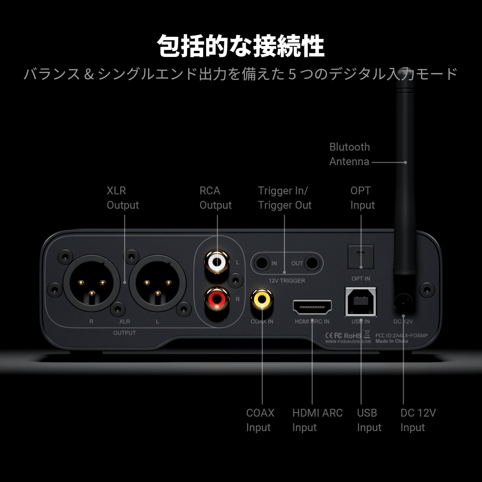 Fosi Audio ZD3 フルバランス デスクトップ DAC