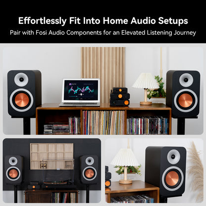 Fosi Audio SP601 ブックシェルフ型パッシブスピーカー