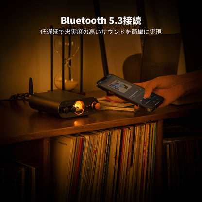 Fosi Audio MC101 VUメーター付き Bluetooth ステレオアンプ 100W×2