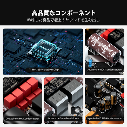 Fosi Audio ZA3 小型 TPA3255 バランス ステレオアンプ