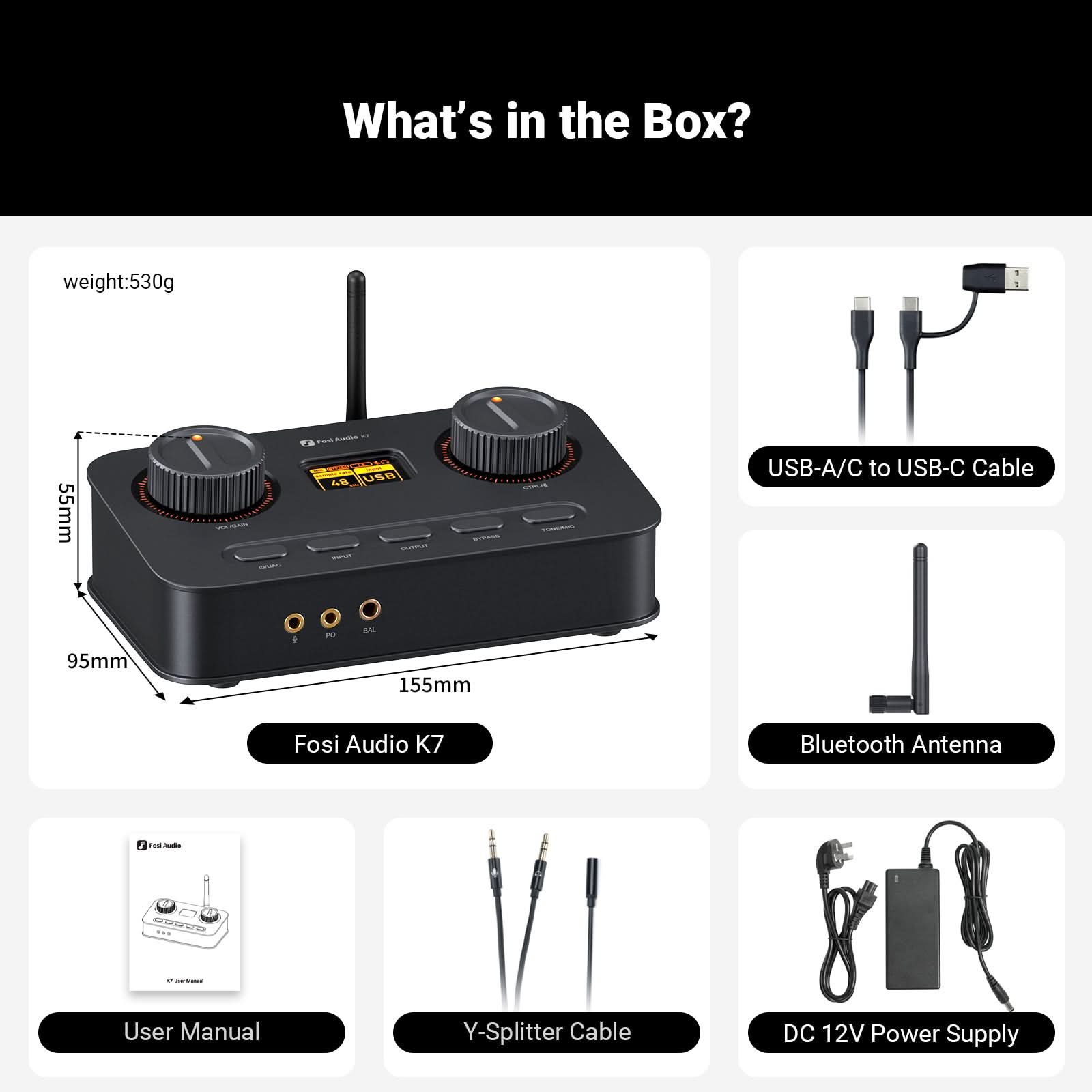 【2026 VGP受賞】Fosi Audio K7 DAC ヘッドフォンアンプ