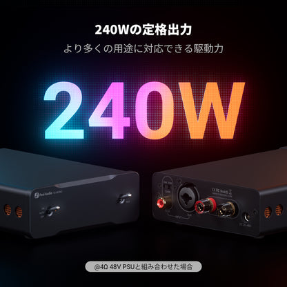 Fosi Audio V3 Mono 240Wモノラルパワーアンプ デジタルアンプ
