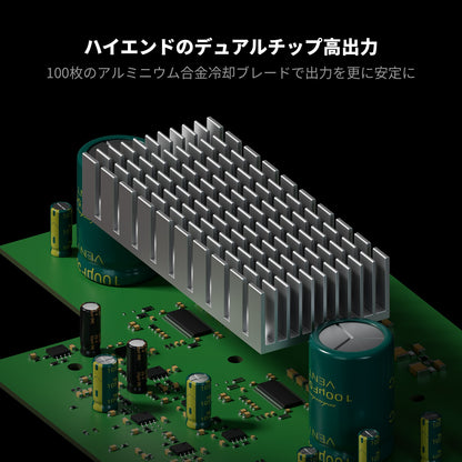 Fosi Audio MC351 VUメーターアンプ 2.1チャンネル